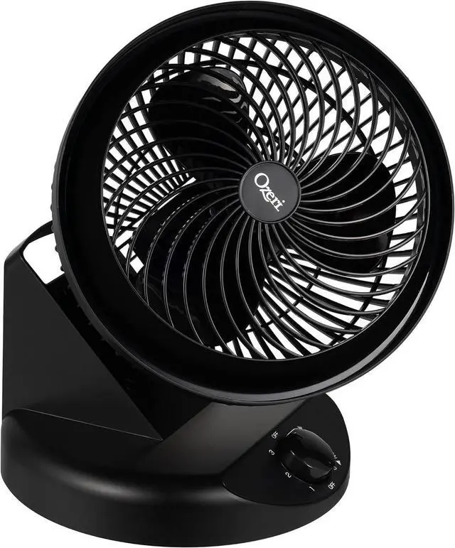Alt view image 4 of 7 - Ozeri Brezza 360 10" Oscillating Table Fan, with Orbital Motion Technology