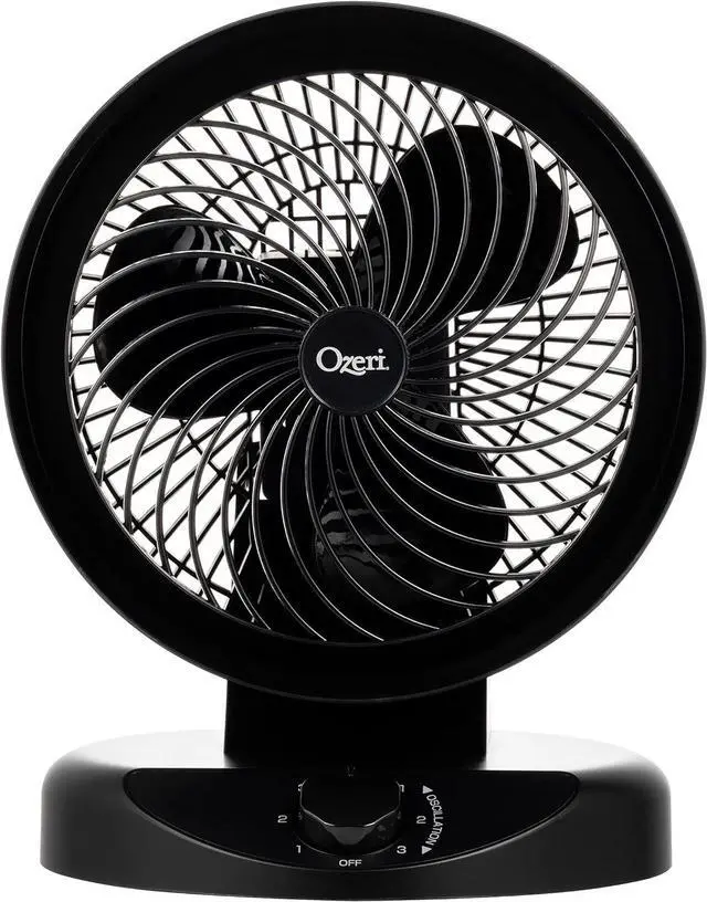 Alt view image 7 of 7 - Ozeri Brezza 360 10" Oscillating Table Fan, with Orbital Motion Technology