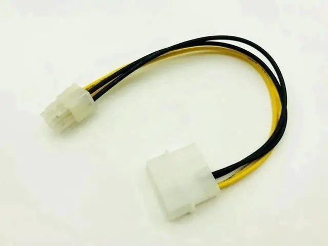 Alt view image 3 of 3 - JAENFONG FOR 5PCS USB SATA Cable 4Pin P3 Power to P4 12V Converter Adapter USB Riser Card 4Pin Connector DVI-D VGA Dual PSU Cables