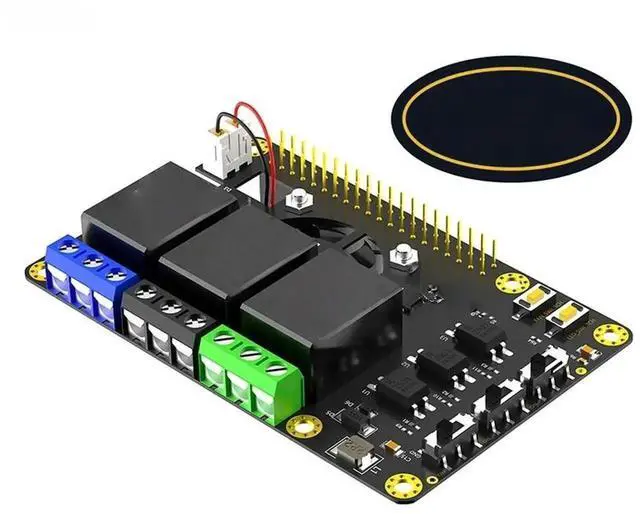 Main image of JAENFONG FOR RPi Power Relay Board Expansion Module Dual Cooling Fans Automatic Discoloration LED for Pi A+ 3A+ B+ 2B 3B 3B+ 4B