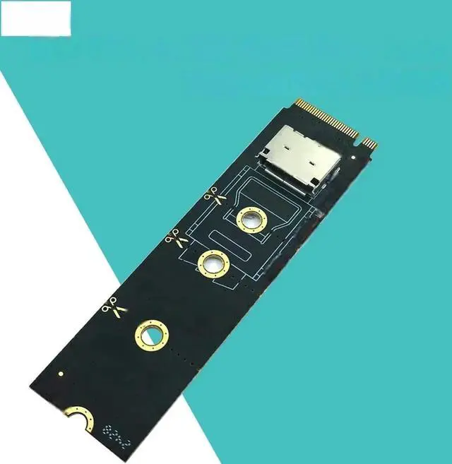 Alt view image 2 of 3 - JAENFONG FOR NVME to OCulink Riser Card 2230-2280 M.2 PCIe X4 M Key to SFF-8612 Female Adapter Converter Support PCIe 3.0/4.0 for U.2 U.3 SSD