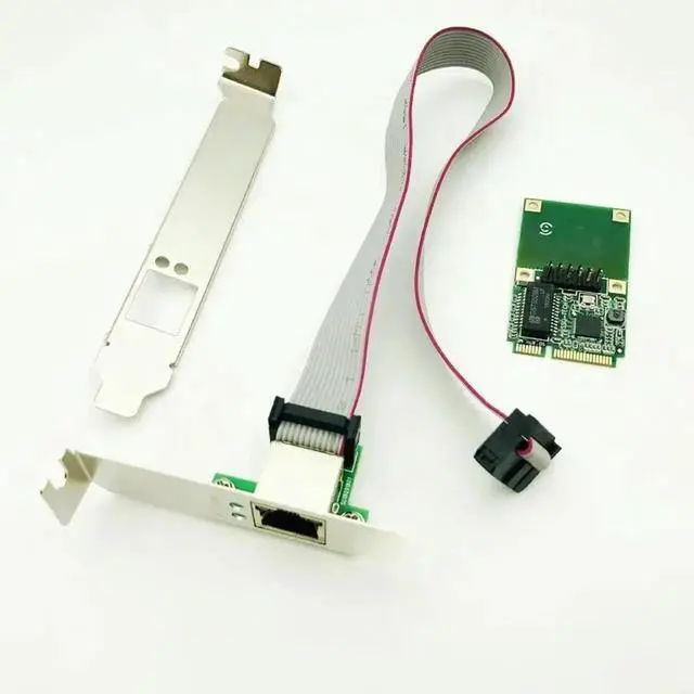 Alt view image 2 of 3 - JAENFONG FOR Network Cards Mini PCI-E Network Card 1000Mbps Gigabit Ethernet 10/100/1000M NIC RJ45 LAN Network Adapter for Computer PC