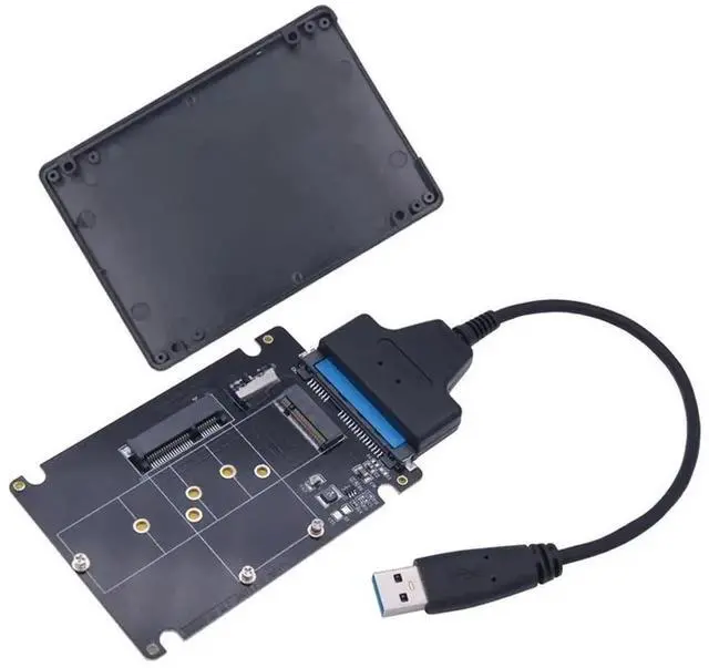 Alt view image 2 of 3 - JAENFONG FOR mSATA M2 USB Adapter Case SSD Externo USB 3.0 M.2 to USB mSATA SSD M2 SSD to USB3.0 Converter Riser 2.5" Enclosure USB 3 Adapter