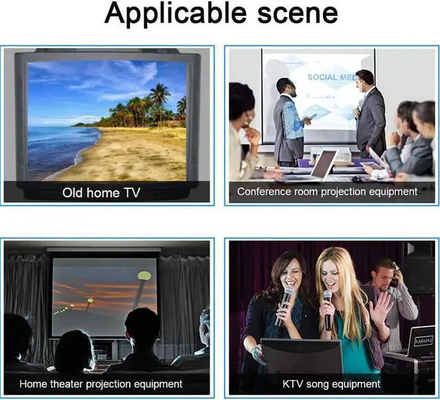 Alt view image 3 of 7 - JAENFONG Wnamingtek RCA to HDMI, Composite AV to HDMI Video Audio Converter Adapter Cable with USB Charging Cable Support 1080P for TV/PC/ PS3/ STB/Xbox VHS/VCR/Blue-Ray DVD Players, Black