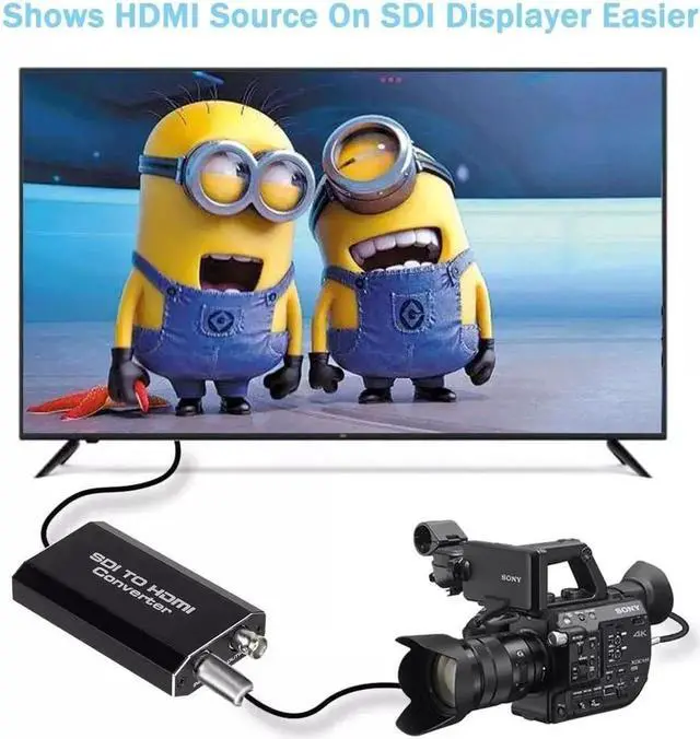 Alt view image 2 of 7 - JAENFONG 1080P 3G SDI to HDMI Converter Audio Video Adapter Support HD-SDI and 3G-SDI Signals Showing on HDMI Display (OZH5-1)