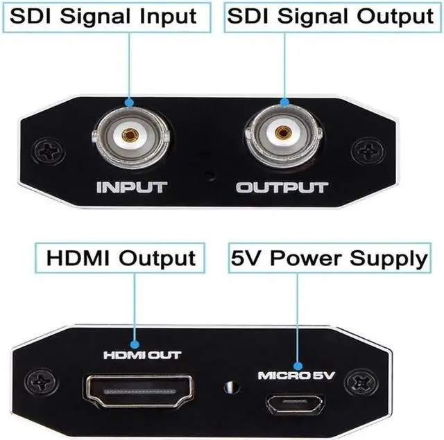 Alt view image 7 of 7 - JAENFONG 1080P 3G SDI to HDMI Converter Audio Video Adapter Support HD-SDI and 3G-SDI Signals Showing on HDMI Display (OZH5-1)