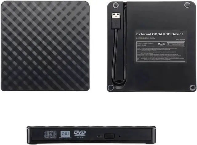 Alt view image 4 of 7 - JAENFONG USB 3.0/USB-C External DVD Burner Writer Recorder CD/DVD ROM Player PC Optical Drive External DVD Drive Optical Drive