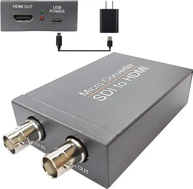 Alt view image 7 of 7 - JAENFONG  3G SDI to HDMI Converter Adapter Support HD-SDI / 3G-SDI Signals Showing SDI2DMI SDI to HDMI (OZH5)