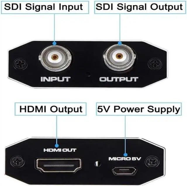 Alt view image 5 of 7 - JAENFONG 1080P 3G SDI to HDMI Converter Adapter Support HD-SDI / 3G-SDI Signals Showing SDI2DMI SDI to HDMI (OZH5-1)