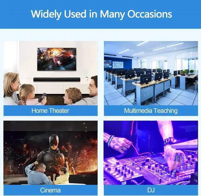 Alt view image 4 of 7 - JAENFONG 4K@60Hz HDMI Audio Extractor HDMI ARC Converter SPDIF + RCA 3.5mm Audio Jack Output HDCP2.2 Compatible with Dolby Digital Decoding 18Gbps