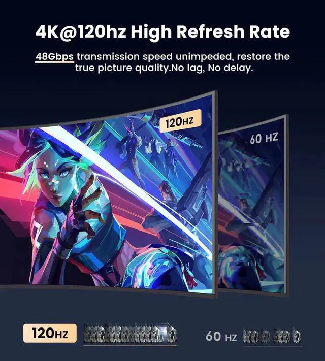 Alt view image 4 of 7 - 1x2 HDMI Splitter 8K,JAENFONG 1 in 2 Out HDMI Splitter Audio Video Distributor Box Support 3D & 8K 4K 120Hz HDCP 2.3 EDID Compatible for HDTV, STB, PS3, PS4 Pro Blu-Ray DVD Player, Projector Etc