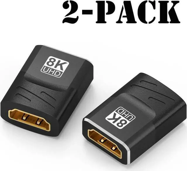 Main image of JAENFONG 2-Pack HDMI 2.1 Adapter Female to Female Converter Extender 8K 60Hz HD HDMI-Compatible Extension for HDTV Loptop TV Box HDMI Extender