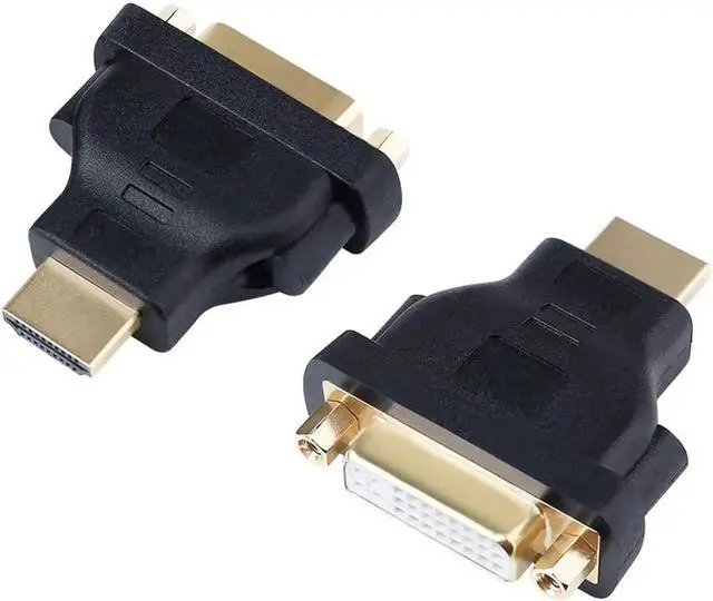 Alt view image 4 of 7 - JAENFONG HDMI to DVI Adapter,  BI-Direction HDMI Male to DVI 24+5 Female (3 Pack) 1080P Converter for PS3,PS4,TV Box,Blu-ray,Projector,HDTV