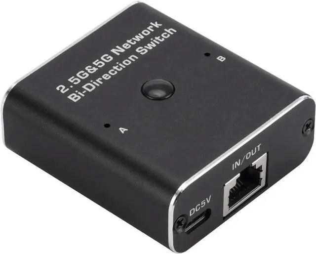 Main image of Ethernet Selector RJ45 Network Adapter 2.5G/5G, Suitable Super Cat5/5e/6/7/8,Bi-Directional Cmpatible with ADSL/Hubs/TVs/Set-top Boxes/Routers/Wireless Devices/ Computers