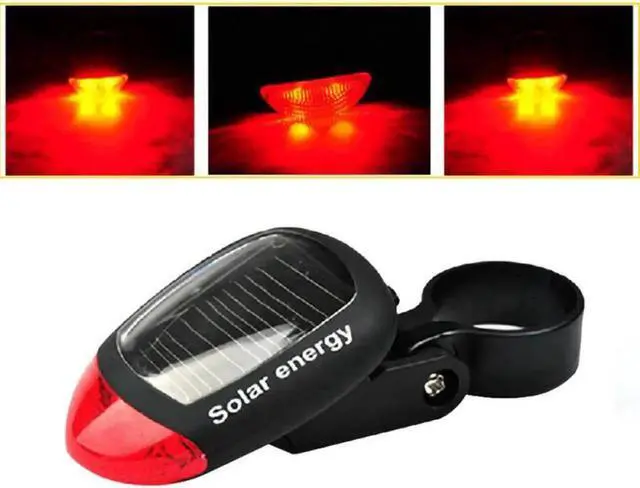 Alt view image 5 of 7 - Solar Rechargeable Bright Bicycle Headlight with Horn Back Light, 4000mAh 800Lumens, 3 Light Modes and Safety Warning Lamp for Road Mountain and All Bikes Walking Cycling Riding at Night