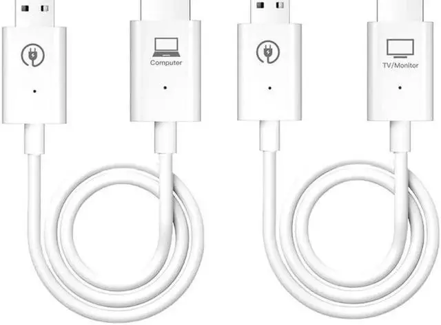 Main image of Wireless HDMI Transmitter and Receiver Kit - 1080P 60Hz Full HD, 98FT/30M Range, 0.1s Delay, PC/PS4/Camera/Laptop to TV/Projector/Monitor Video Streaming, White