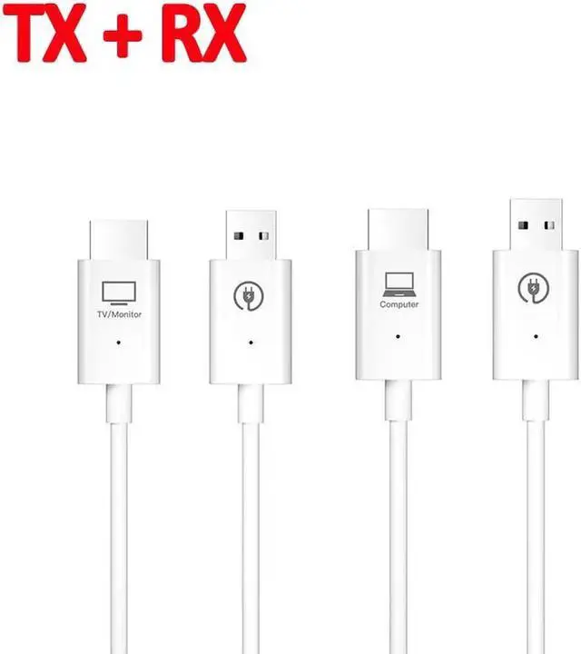 Main image of Wireless HDMI USB Extender Kit, TV Transmitter & Receiver for HD 1080P 60Hz, Stream Video and Audio from: Laptops, PC, Cable Box, Satellite Box, Blu-ray, DVD, PS4, Xbox,Black