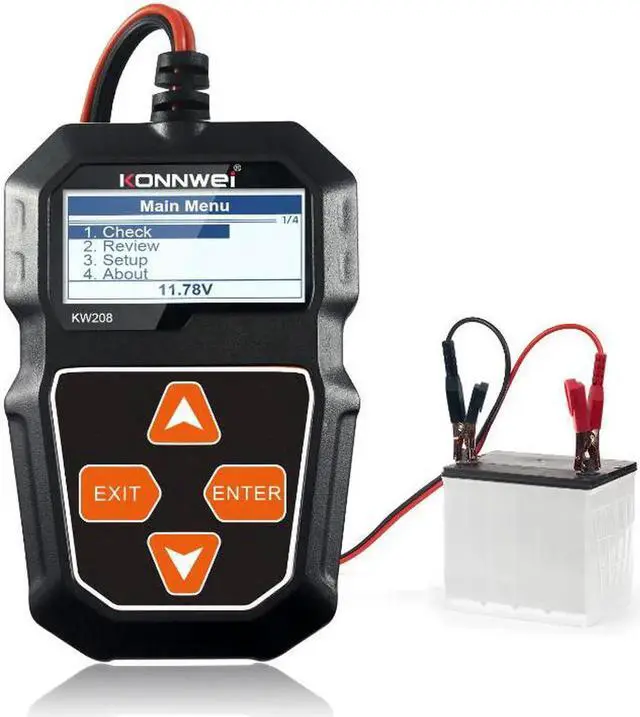 Main image of KW208 12V Car Battery Tester Automotive 100-2000 CCA Battery Load Tester Auto Cranking and Charging System Test Scan Tool Digital Battery Alternator Analyzer for Car Truck Marine Motorcycle SUV Boat