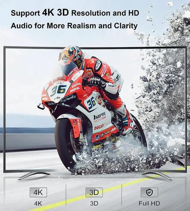 Alt view image 4 of 7 - 4K HDMI Extender, 394ft HDMI Extension Adapter 4K@30Hz 1080P@60Hz HDMI Over Ethernet Transmitter and Receiver with HDMI Loopout, Audio, EDID