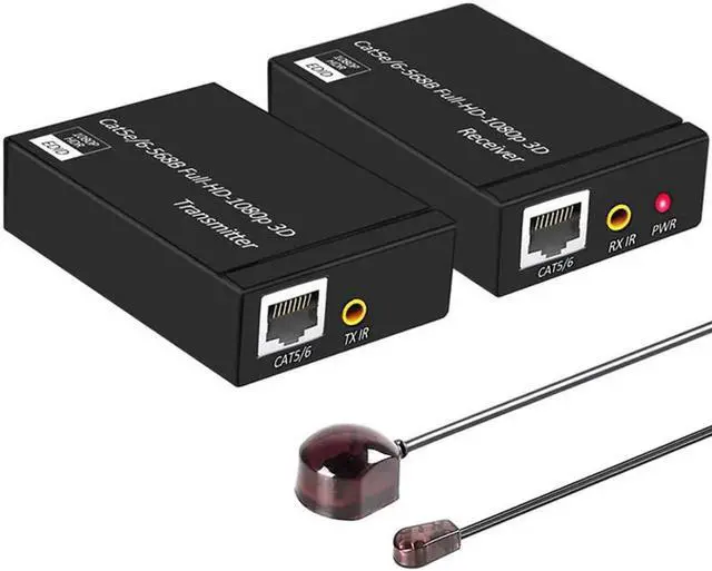 Main image of 60 Meter HDMI Extender (Tx + Rx) Via Single RJ45 Cat6 Ethernet Cable Transmit with IR Control Support 1080p - HDMI Transmitter Receiver Set