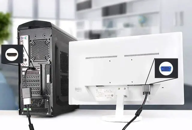 Alt view image 4 of 6 - HDMI to VGA Adapter , Gold-Plated 1080P Active HDMI to VGA Adapter Video Converter Male to Female for Computer, Desktop, Laptop, PC, Monitor, Projector, HDTV, Chromebook, Raspberry Pi-Black