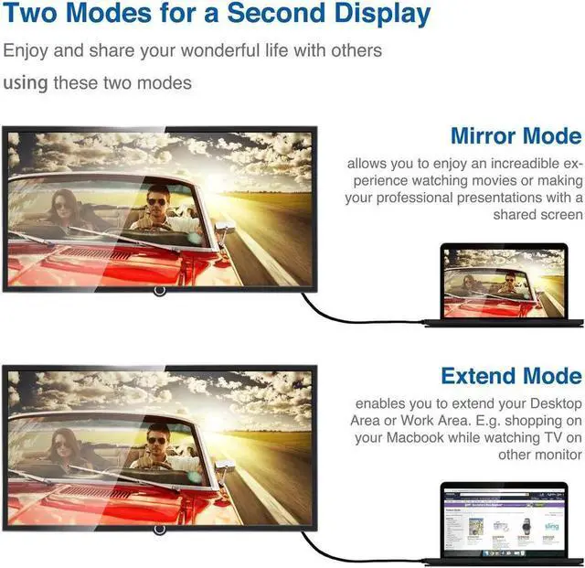 Alt view image 4 of 7 - HDMI to VGA Output with 3.5mm Audio Jack, HD 1080p Gold-Plated Active TV AV HDTV Video Cable Converter Adapter Plug and Play for HDTVs, Monitors, Displayers,Laptop Desktop Computer (White)