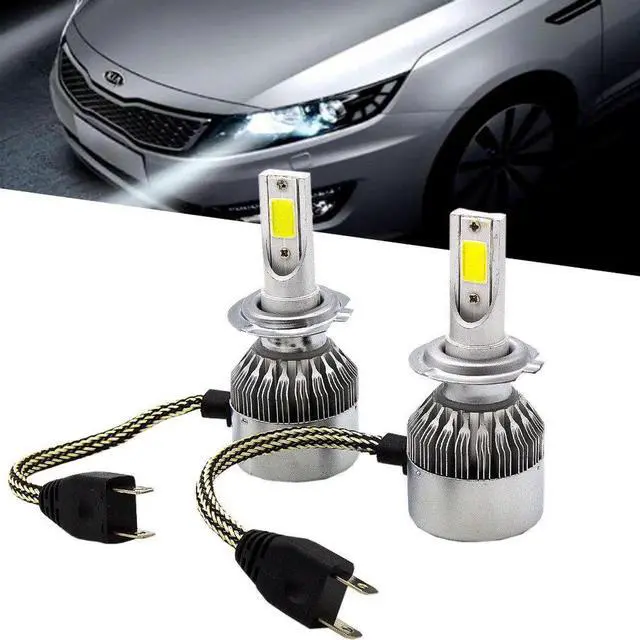 Main image of LED Headlight H7 2 Pcs LED Conversion Kits 6000K Cool White 72W 7600LM - 1 Year Warranty