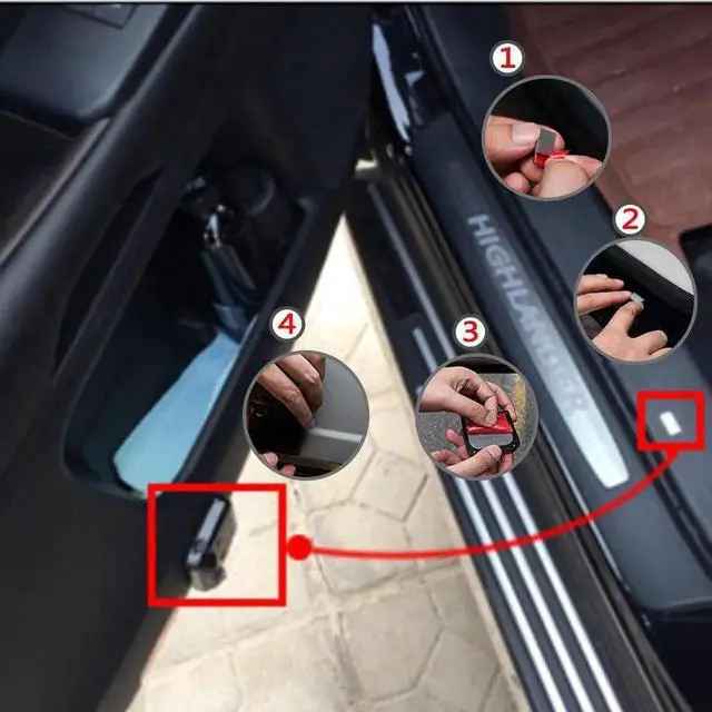 Alt view image 2 of 7 - Car Door Projector Lights 2 Pcs Wireless Led Car Lights With Magnet Sensor Auto Courtesy Welcome Logo Shadow Lamp Battery Operated 6AAA included(Batman)