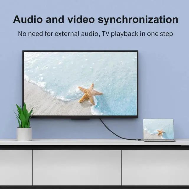 Alt view image 7 of 7 - 8K DisplayPort to HDMI-compatible Adapter Converter Display Port Male DP to Female HDMI Adapter Video For PC TV