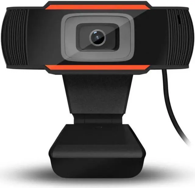 Main image of Portable webcam 480P webcam built-in microphone for skype desktop computer USB Plug and Play laptop for video calls HD webcam Orange