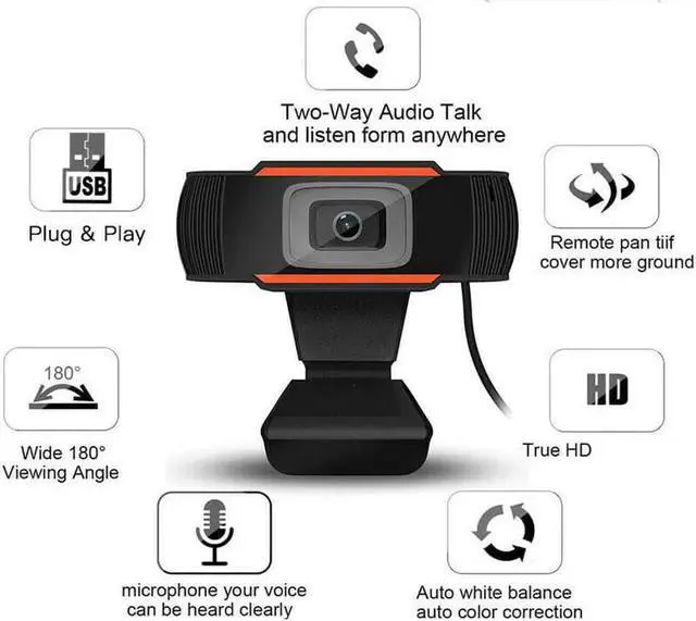 Alt view image 6 of 7 - USB Streaming Camera 480P Webcam Built-In Mic Work Desktop Vertical Computer Camera Rotatable Support Efficient Quality Sensor