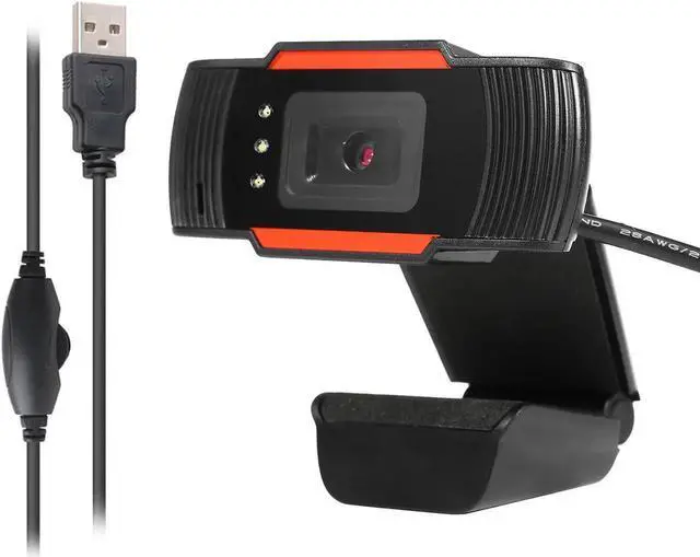 Alt view image 4 of 7 - HXSJ HD Webcam 3LED 640X480 12.0M-Pixel PC Camera with Absorption Microphone MIC for Skype for Android TV Rotatable Computer Camera USB Web Cam