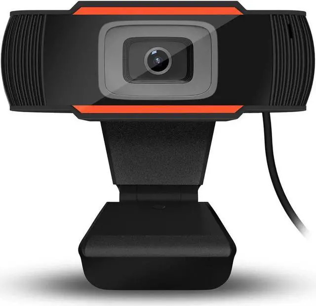 Alt view image 2 of 7 - HXSJ Webcam 480P HD Video Web Camera HD with Microphone USB Plug and Play Web Cam Callling Recording for PC Computer Laptop for Mac Windows XP / 7/8 / 10/and Android TV- Orange