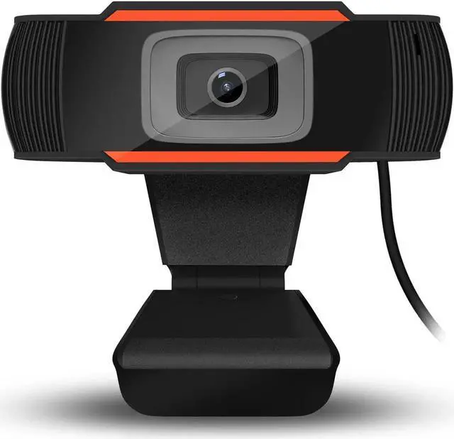Main image of HXSJ 480P PC Web Camera USB 2.0 - PerryLee Video Record HD Webcam With Built-in 10M Microphone MIC For Computer PC Laptop Skype MSN Auto Focus 30 Degrees Rotation Plug-and-Play- Orange