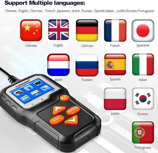 Alt view image 2 of 7 - Car Battery Tester, KONNWEI KW650 6V 12V Car Battery Load Tester on Cranking Charging Systems, 100-2000 CCA Alternator Analyzer Automotive for Cars/SUVs/Light Trucks