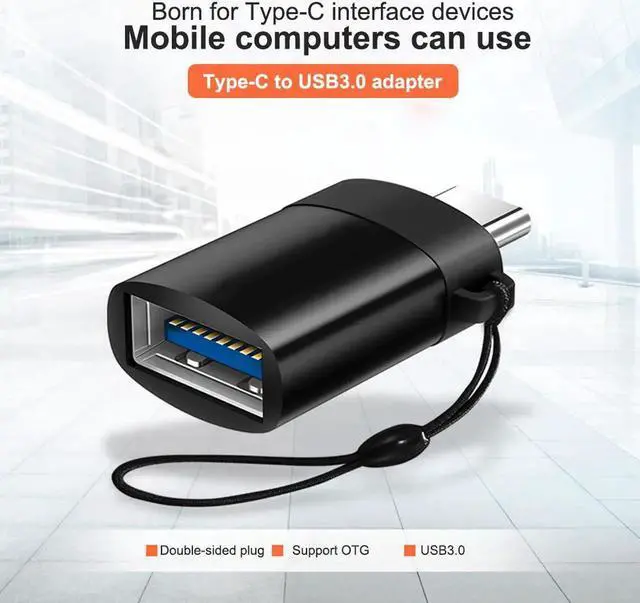 Alt view image 3 of 7 - USB C to USB 3.0 Adapter,3Pack USB Type C Male to USB 3.0 Female Converter, On The Go(OTG) for Galaxy S8 S8+, LG G5 G6, HTC 10, Nexus 5X, Nexus 6P, OnePlus 2 and More(Black)