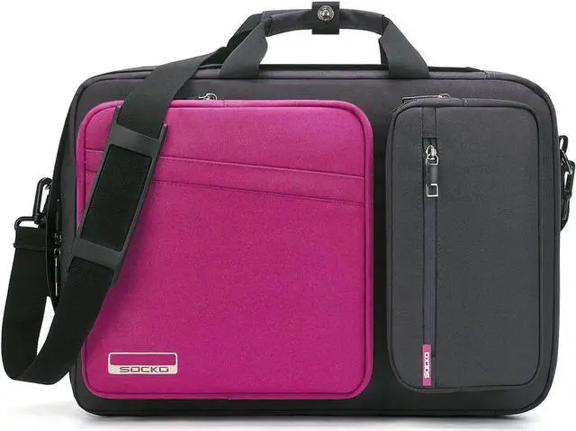 Main image of 17.3 inch Laptop Backpack, Business Slim Travel Laptop Backpack for Women Men,Water Resistant Anti Theft Big College School Backpack for 17.3 inch Laptop Notebook-Pink