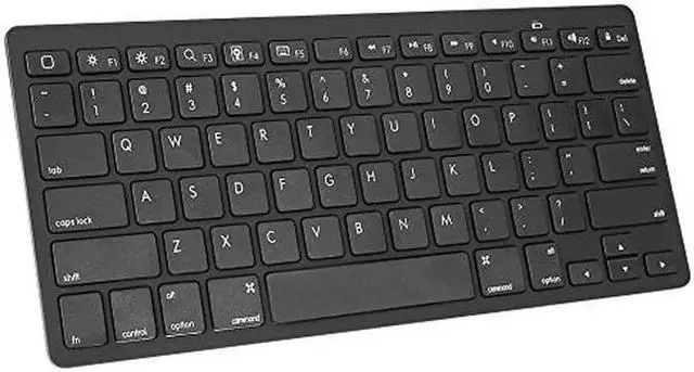 Alt view image 6 of 7 - Bluetooth Ultra-Slim Keyboard for iPad Air 2 / Air, iPad Pro, iPad mini 4 / 3 / 2 / 1, iPad 4 / 3 / 2 , New iPad 9.7"(2017), Galaxy Tabs and Other Mobile Devices (Black)