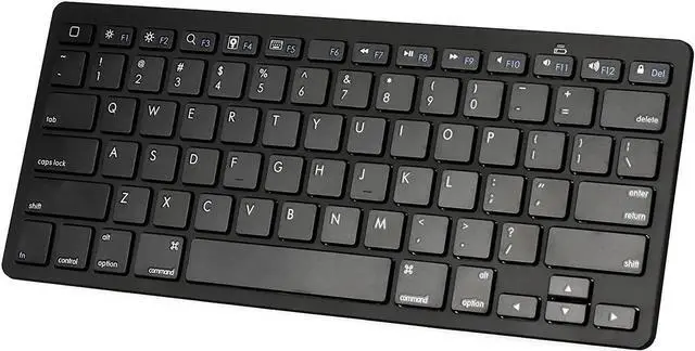 Main image of Bluetooth Ultra-Slim Keyboard for iPad Air 2 / Air, iPad Pro, iPad mini 4 / 3 / 2 / 1, iPad 4 / 3 / 2 , New iPad 9.7"(2017), Galaxy Tabs and Other Mobile Devices (Black)