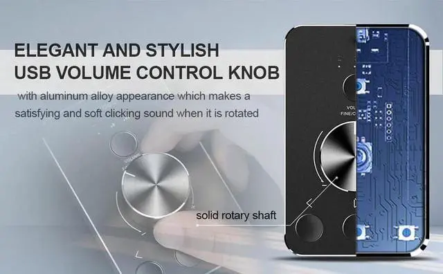 Alt view image 7 of 7 - Multimedia Controller Knob, USB Volume Controller, One Key Mute PC Computer Speaker Audio Multimedia Volume Remote Control Adjuster with Bluetooth for Win7/8/10/XP/Mac/Vista/Android/iOS