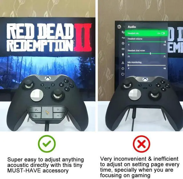 Alt view image 7 of 7 - Stereo Headset Adapter, Audio Mic Headphone Converter for Xbox One Controller