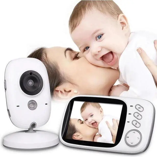 Alt view image 2 of 7 - Wireless Video Baby Monitor 3.2"Color LCD Child Safety Monitoring Home Security Surveillance Indoor Digital Camera with 2-way Audio IR-cut Night Vision- Mother's Day Gifts