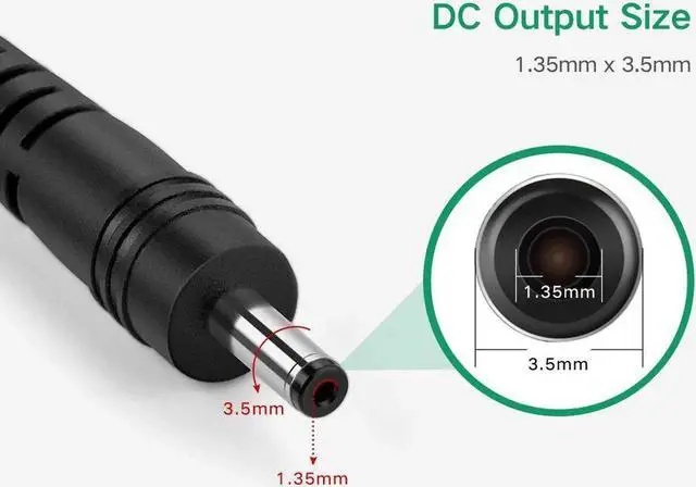 Alt view image 6 of 7 - DC 5V 2A/2000mah AC Power Adapter Wall Charger for Android Tablet PC MID eReader with Round 2.5mm Jack US Plug - Black