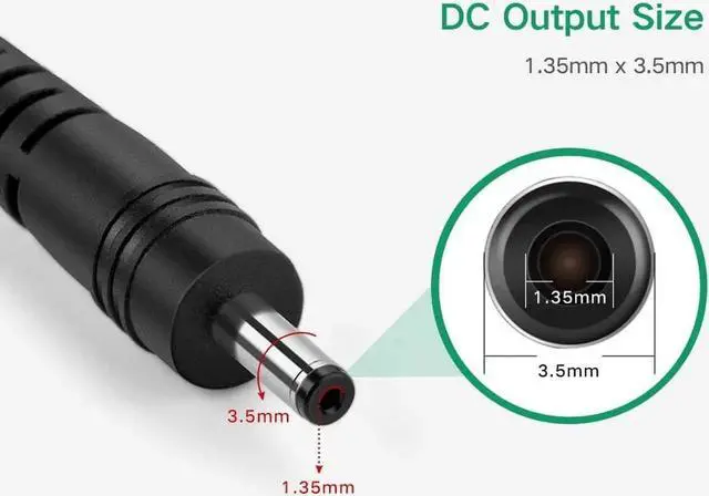 Alt view image 7 of 7 - DC 5V 2A (2000mAh) Wall Adapter Power Supply 100-240V US Plug with 1.35mm x 3.5mm Connector Plug AC Charger for Led Strip, String Lights, Wireless Router, LCD, Hub, Switches, CCTV Cameras
