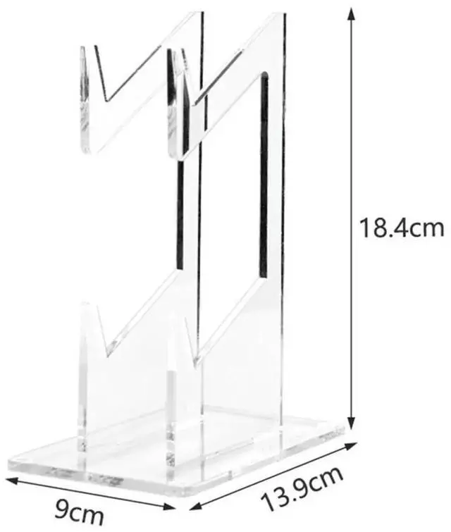 Alt view image 6 of 7 - Double-deck Gamepad Holder Space Saving Acrylic Headset Stand Hanger Rack Game Controller Bracket Mount for PS4/PS3/Xbox