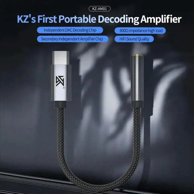 Alt view image 3 of 4 - Type-C To 3.5mm Earphone Audio Cable 32bit/384kHz USB C To Aux Female Cable DAC + IC Amplifier Dual Chip Audio Dongle Cable Cord