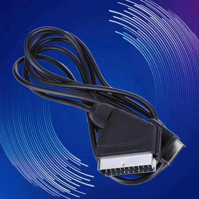 Alt view image 2 of 4 - 1.8m RGB SCART Cable TV AV Connection Game Cord Wire Video Game Cable Game Console Cable for PS1 PS2 PS3 Line Console
