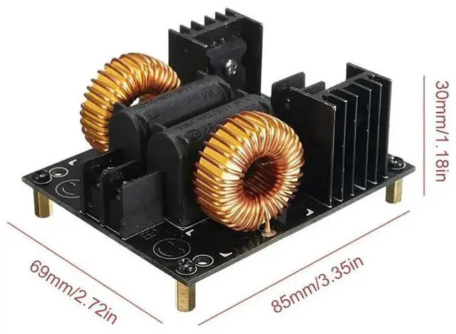 Alt view image 4 of 4 - 1000W 20A ZVS Induction Board Heating Module DC 12-30V For Tesla Coil Power Supply Board Flyback Driver Heaters