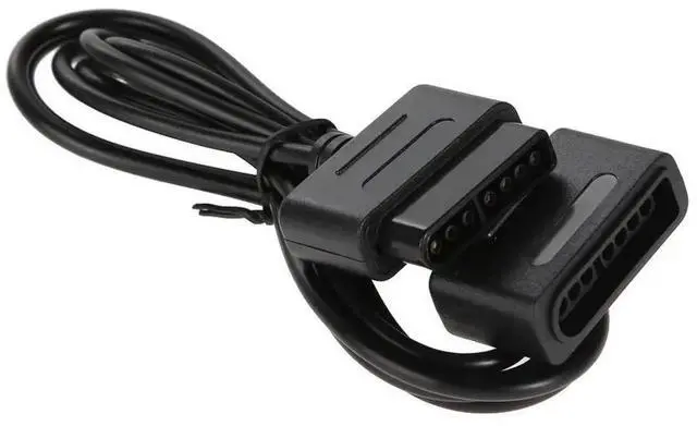 Alt view image 3 of 4 - 2PCS 1.8m Game Controller Extension Cable Data Cord Gaming Extension Cable Cord for SNES Super for Nintendo 16 Bit Controller