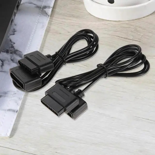 Main image of 2PCS 1.8m Game Controller Extension Cable Data Cord Gaming Extension Cable Cord for SNES Super for Nintendo 16 Bit Controller